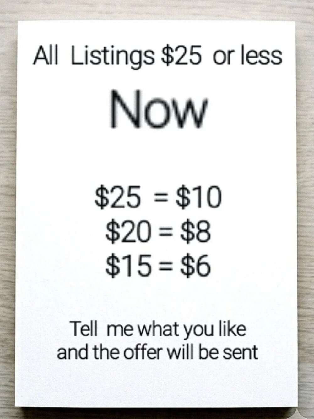 ⭐ CLOSET CLEARANCE SALE! $25 & Under = $10 $20 & Under =All Listings $25 Or Less